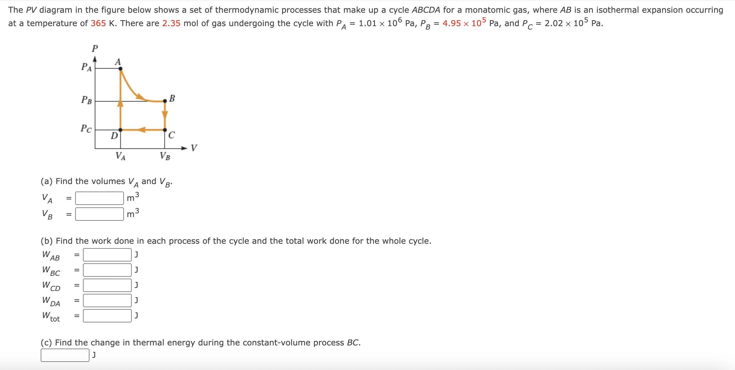 Solved The PV ﻿diagram in the figure below shows a set of | Chegg.com