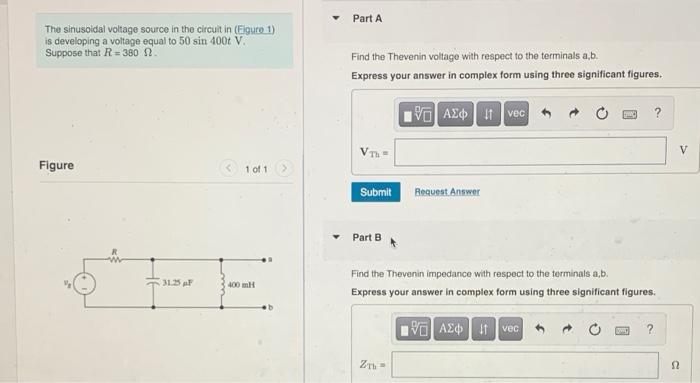 Solved Use the concept of voltage division to find the | Chegg.com