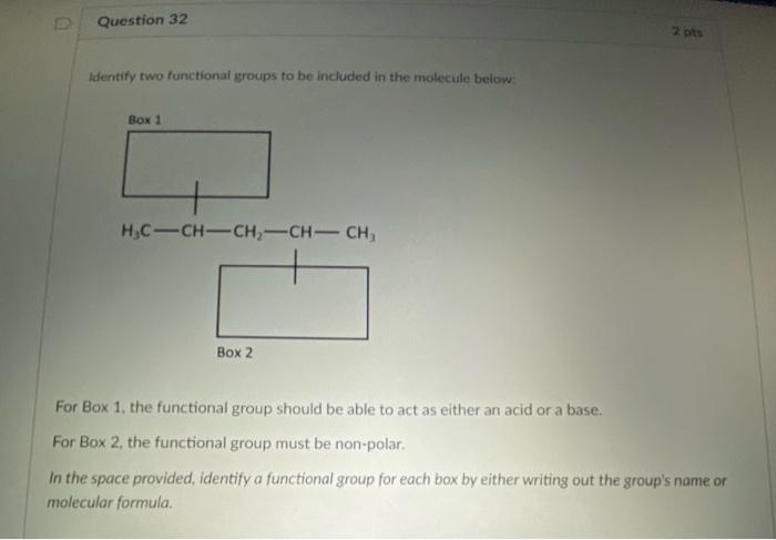Solved Identify each of the following molecules as either a | Chegg.com