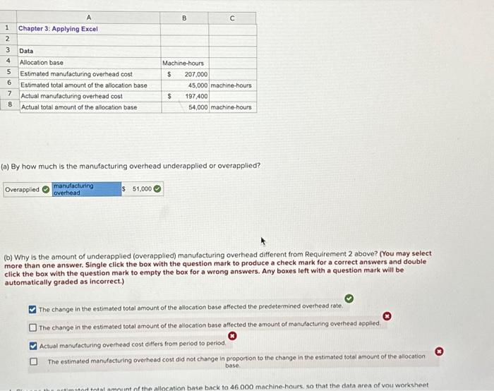 Solved Chapter 3: Applying Excel: Exercise (Part 2 of 2) 2. | Chegg.com