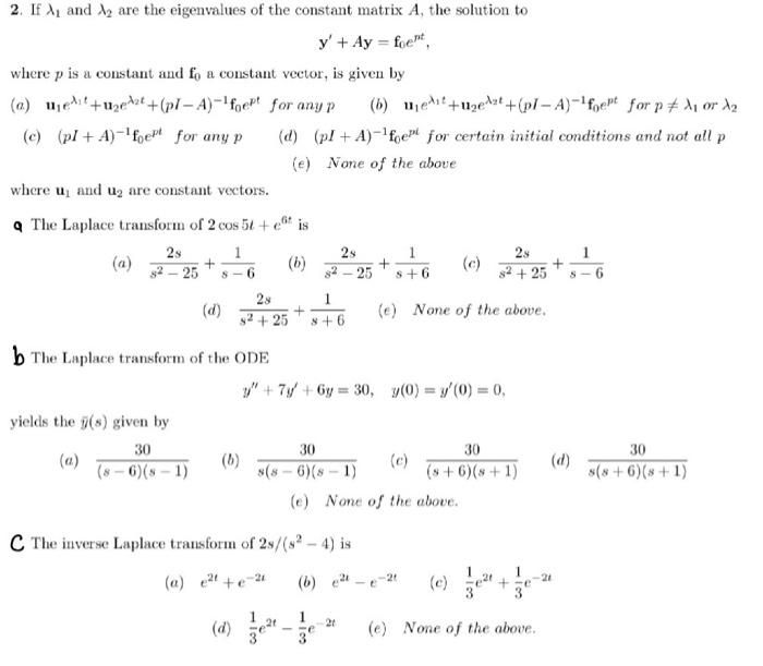 Solved y′+Ay=f0ept, where p is a constant and f0 a constant | Chegg.com