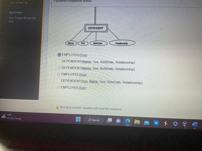 Solved Map the following ER diagram into relational | Chegg.com