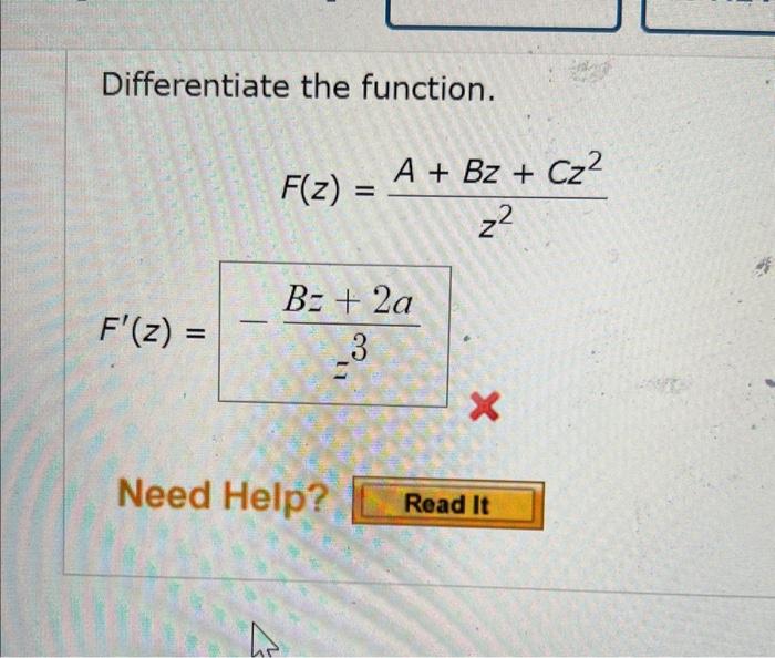 Solved Differentiate The Function. | Chegg.com