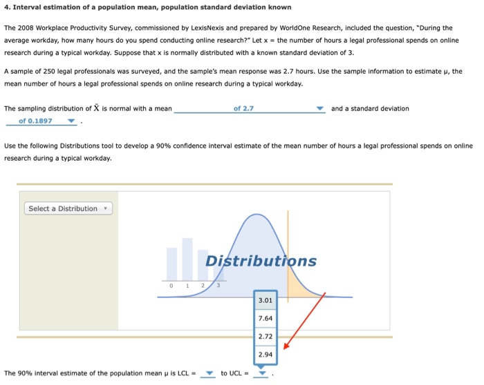 Solved 4. Interval estimation of a population mean,
