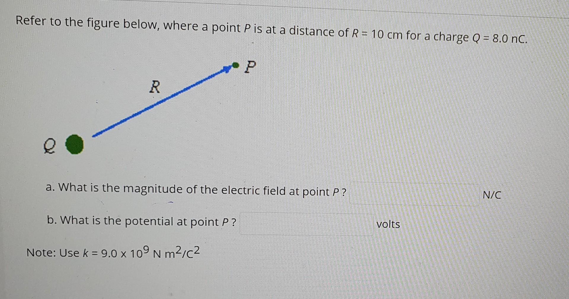 Solved Refer to the figure below, where a point P is at a | Chegg.com