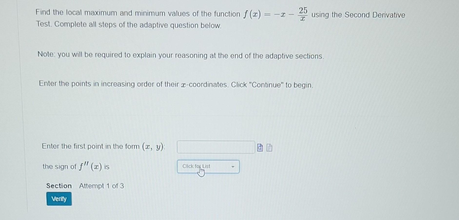 Solved Find The Local Maximum And Minimum Values Of The | Chegg.com