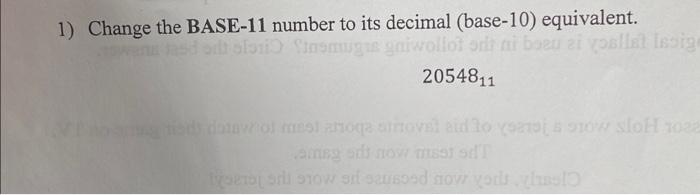 change 11 to base 10