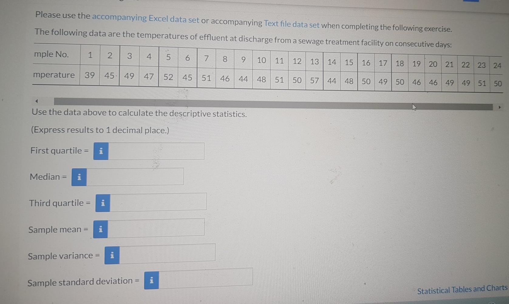 Solved Please use the accompanying Excel data set or | Chegg.com