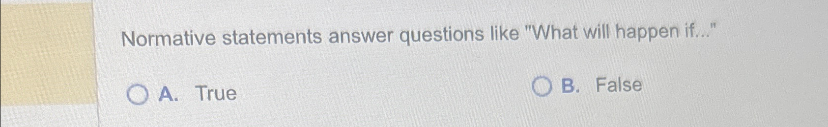 Solved Normative statements answer questions like 