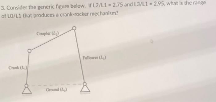 3. Consider the generic figure below. If \( \mathrm{L} 2 / \mathrm{L1}=2.75 \) and \( \mathrm{L} 3 / \mathrm{L1}=2.95 \), wha