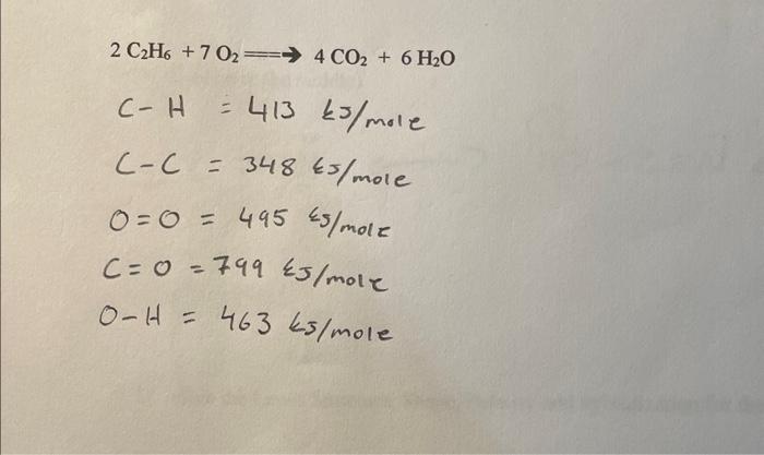 Solved 3) Using the bond energies provided, find the | Chegg.com
