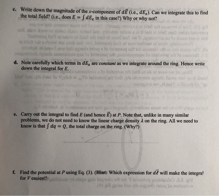 Solved Show That If A Is At Infinity And B Is A Distance Chegg Com