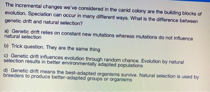 Solved The Incremental Changes We ve Considered In The Canid Chegg solved-the-incremental-changes-we-ve-considered-in-the-canid-chegg