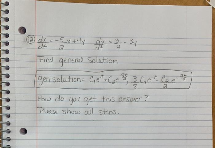 Solved i have the solution to the problem but i do not | Chegg.com