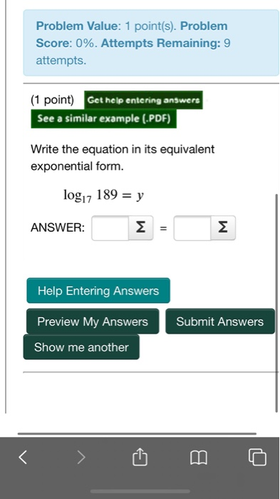 Solved Problem Value: 1 point(s). Problem Score: 0%. | Chegg.com