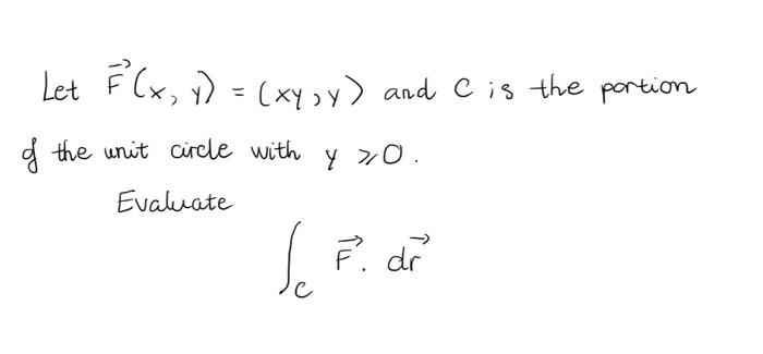 Solved Let P X Y Xy Y And C Is The Portion Of The U Chegg Com