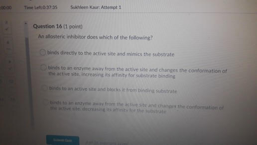 Solved 00:00 Time Left:0:37:35 Sukhleen Kaur: Attempt 1 | Chegg.com Solved 00:00 Time Left:0:37:35 Sukhleen Kaur: Attempt 1 | Chegg.com