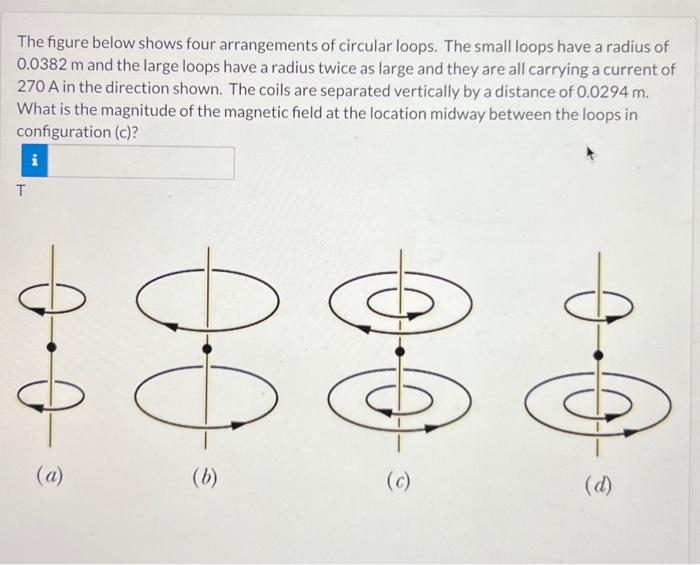 Solved The figure below shows four arrangements of circular | Chegg.com
