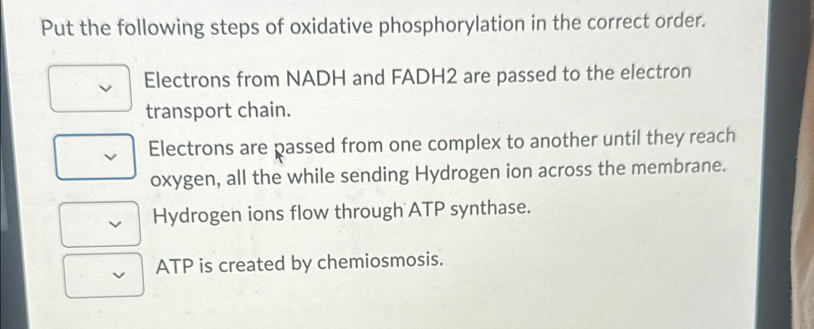 Solved Oxidative Phosphorylation 1 When Pure Reduced Chegg Com