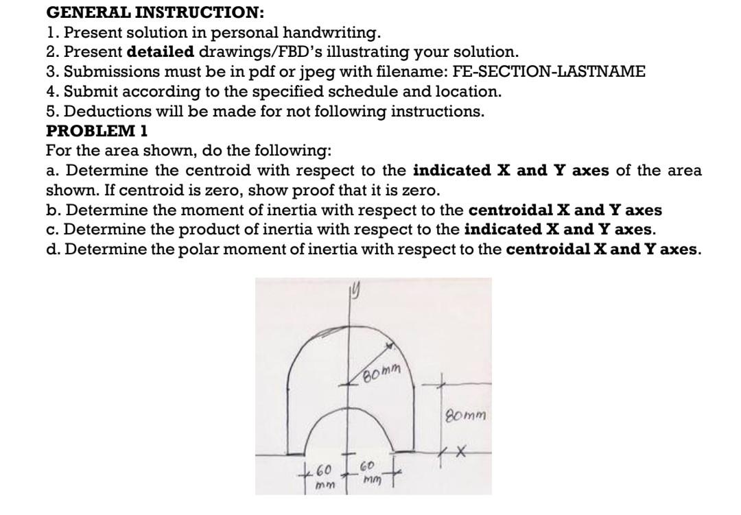 Solved GENERAL INSTRUCTION: 1. Present solution in personal | Chegg.com