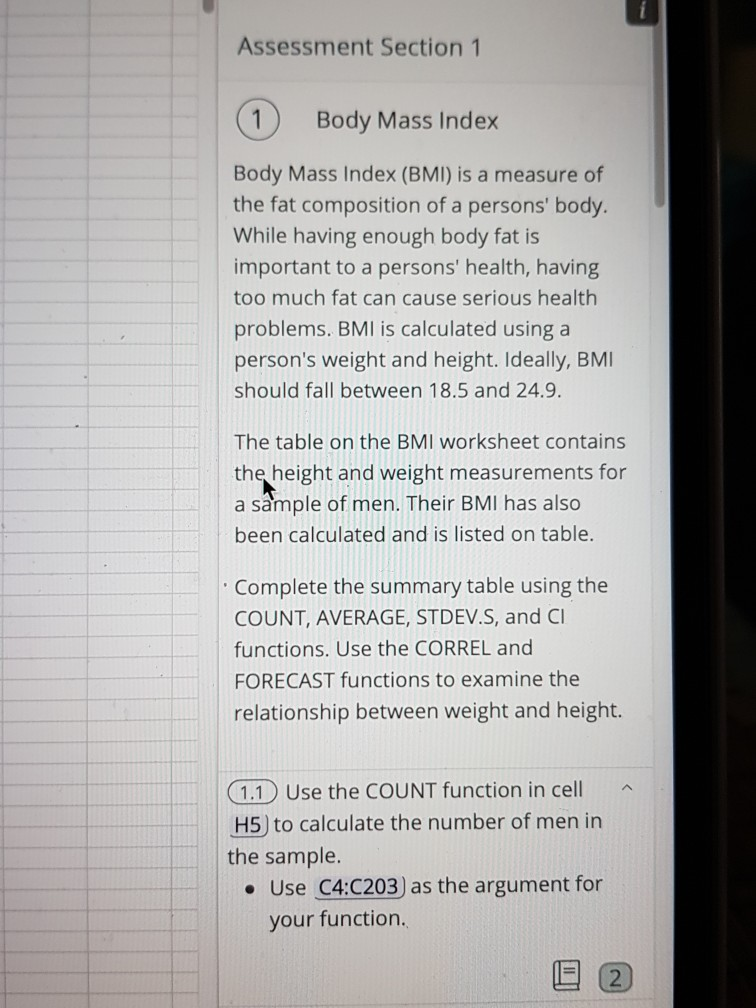 S D F H Summary Statistics 1 Height Bmi Weight 0 00 Chegg Com