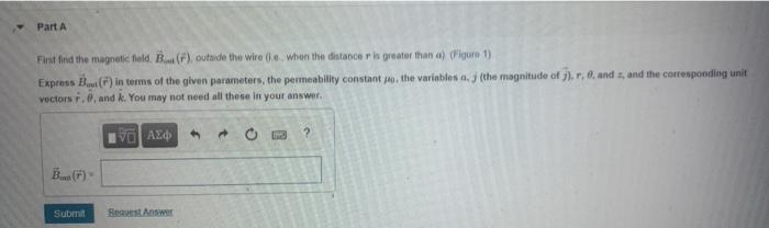 Solved U 1 Find the magnetic field a distance r from the | Chegg.com