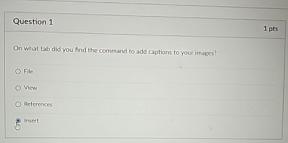 Solved Question 11ptsOn what tab did you find the command to | Chegg.com