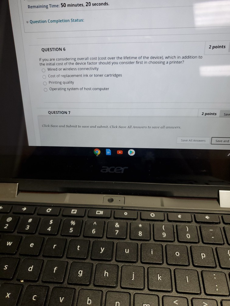 Solved Question Completion Status: Desktop 2 points Save | Chegg.com