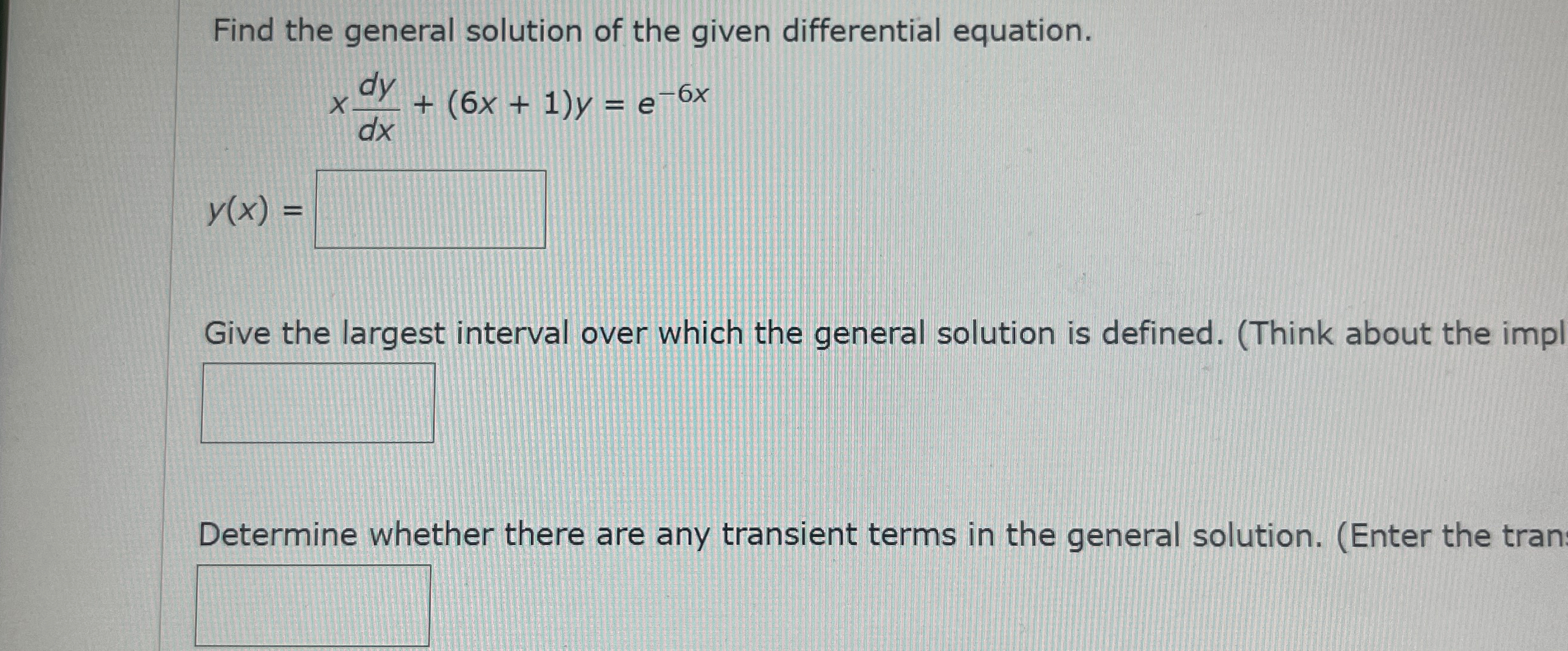 Solved Find the general solution of the given differential | Chegg.com