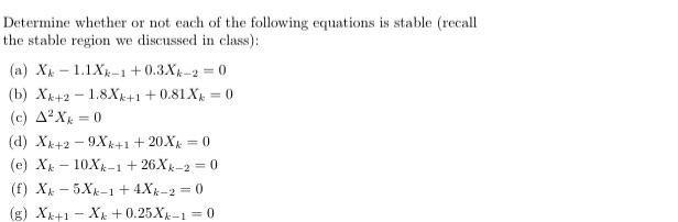 Solved Determine whether or not each of the following | Chegg.com