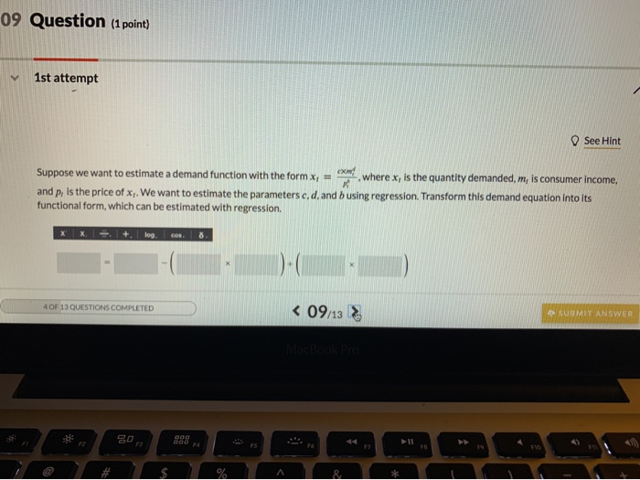 Solved 1st attempt See Hint Suppose we want to estimate a | Chegg.com