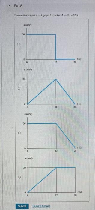 Solved Problem 12.37 Two Rockets Start From Rest At The Same | Chegg.com