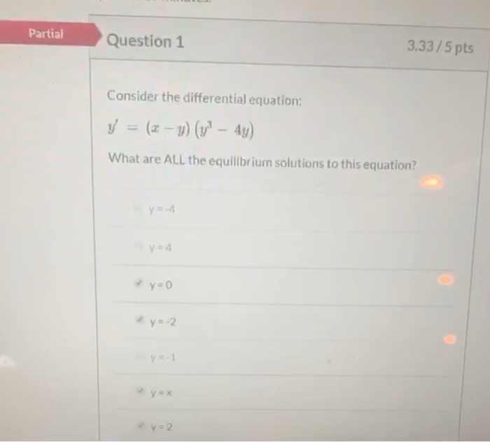 Solved Partial Question 1 3.33/5 pts Consider the | Chegg.com