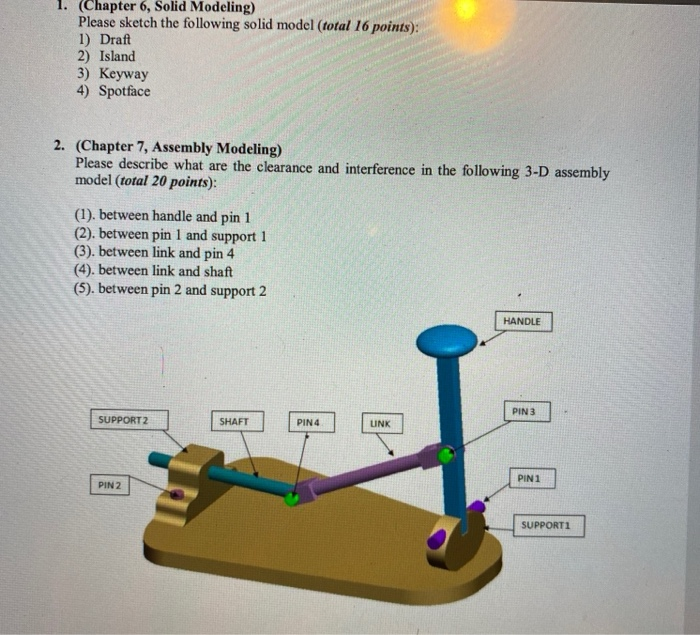 Solid Modelling Questions 1. (Chapter 6, Solid Modeling) Please sketch the | Chegg.com