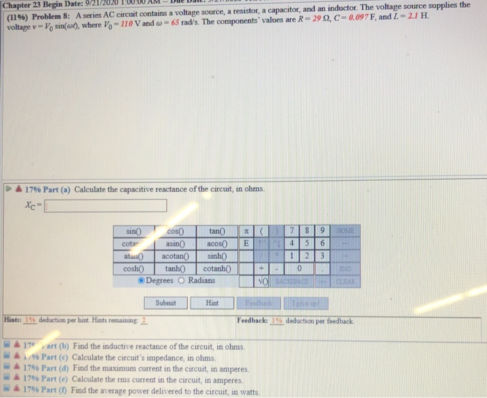 Solved Chapter 23 Begin Date 9 21 11 Problem 8 Chegg Com