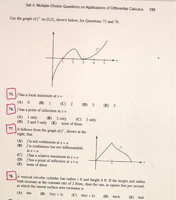 Solved Set 4: Multiple-Choice Questions on Applications of | Chegg.com