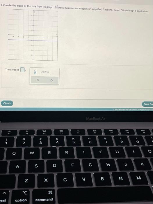 Solved Estimate the slope of the line from its graph. | Chegg.com