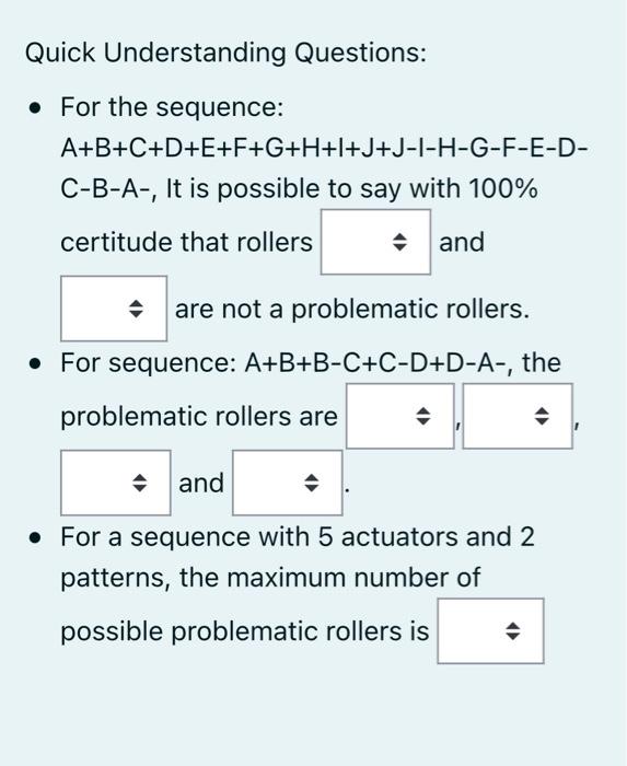 Quick Understanding Questions: • For The Sequence: | Chegg.com