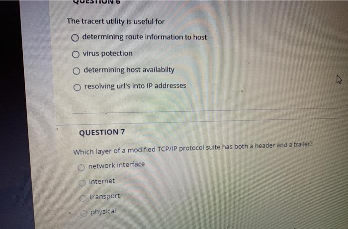 Solved QUESTION 2 Match the PDU names with it's level data | Chegg.com