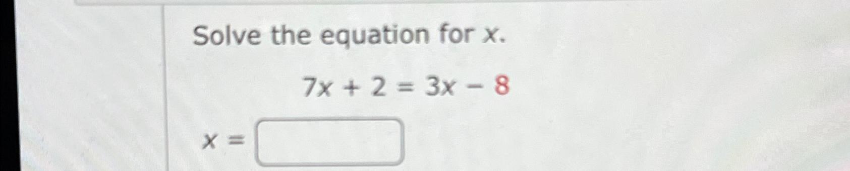 solve the equation x 3 7x 2 14x 8 0