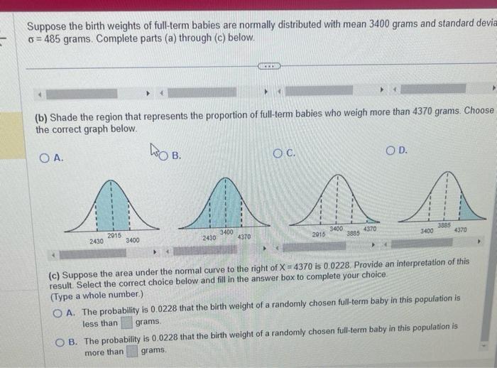 solved-suppose-the-birth-weights-of-full-term-babies-are-chegg
