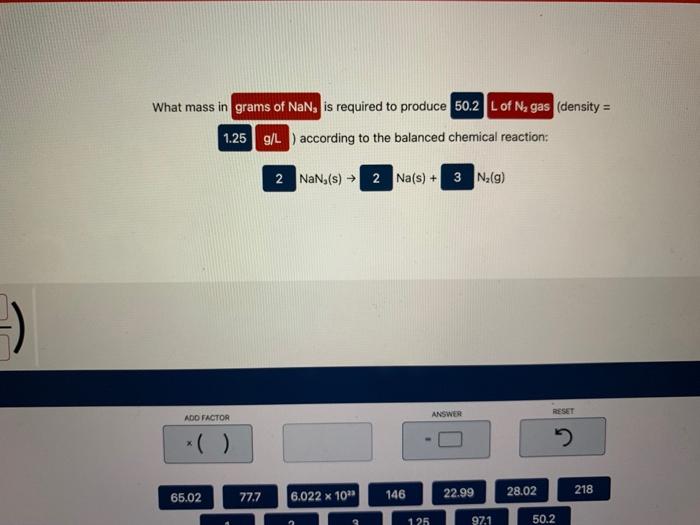 What mass in is required to produce ( density = ) | Chegg.com