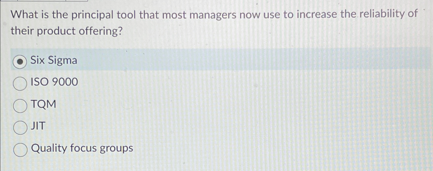 Solved What is the principal tool that most managers now use | Chegg.com