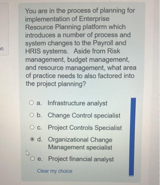 Solved You are a project manager and are you are engaged in | Chegg.com