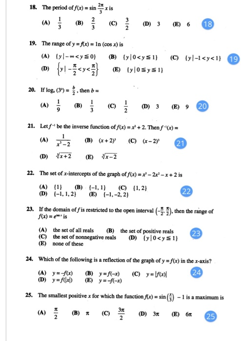 Solved D 1 E 30 1 Iff X X 2x 1 Then F 2 A Chegg Com