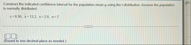 Solved Construct the indicated confidence interval for the | Chegg.com