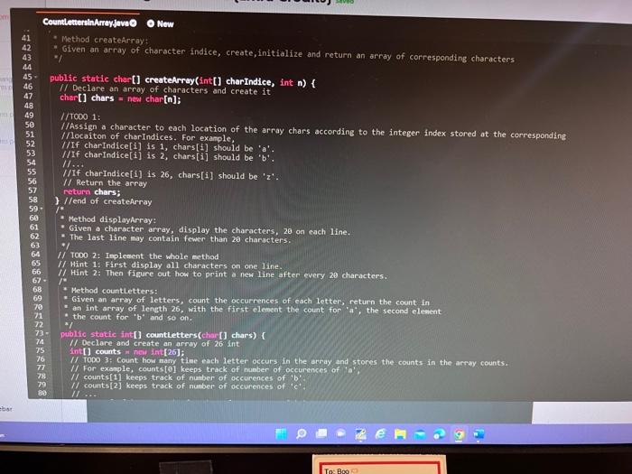 Solved Complete the program so that the program will count | Chegg.com