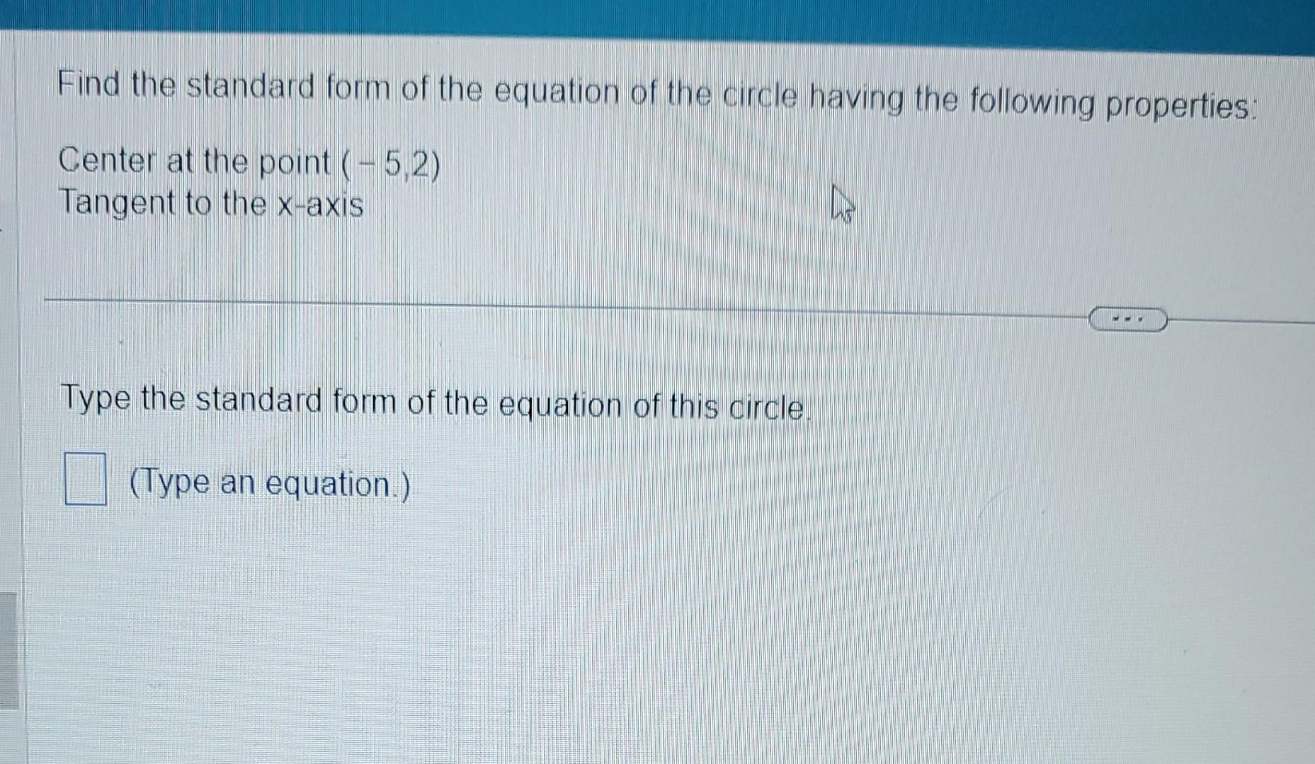 solved-find-the-standard-form-of-the-equation-of-the-circle-chegg