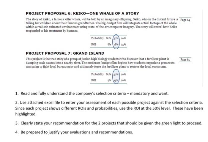 Solved Case 2.2 Film Prioritization The purpose of this case | Chegg.com