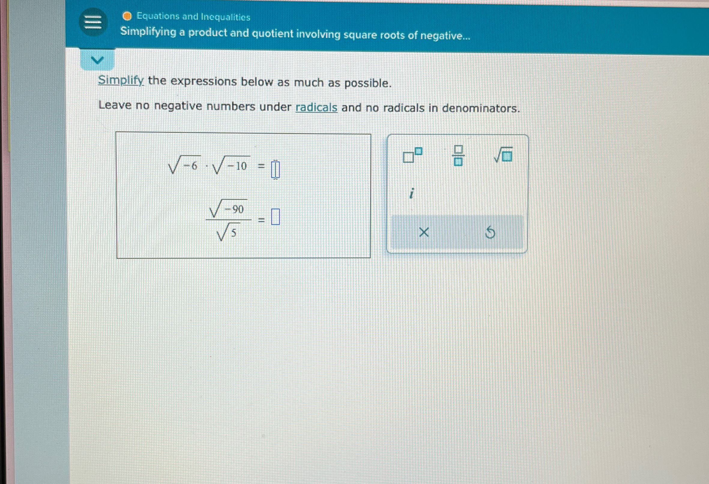 Solved Equations and IncqualiticsSimplifying a product and | Chegg.com